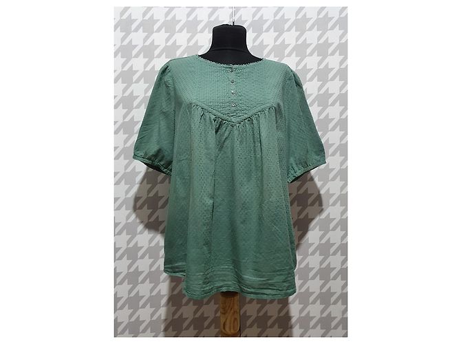 Blusa de algodón Noa Noa verde XL - vista 2