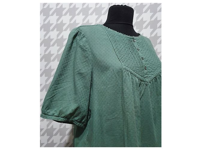 Blusa de algodón Noa Noa verde XL - vista 4