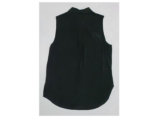 Regata de seda Equipment Cinza S - vista 4
