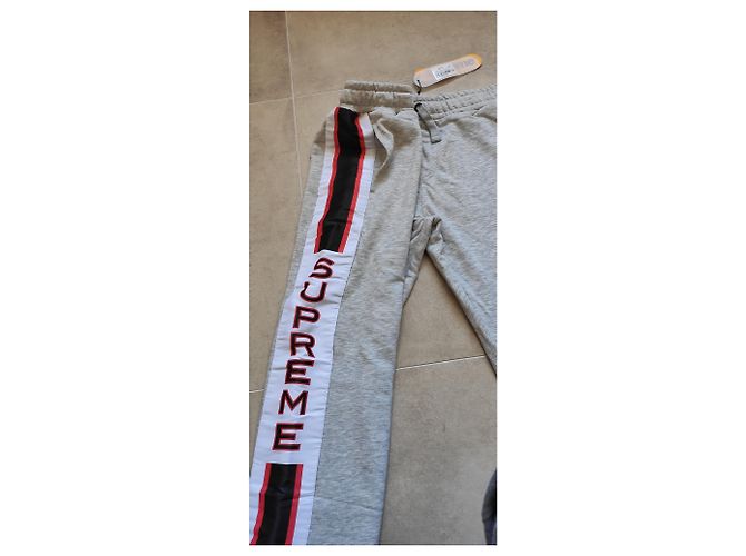 Supreme Sporthose Grau Baumwolle XL - Ansicht 7