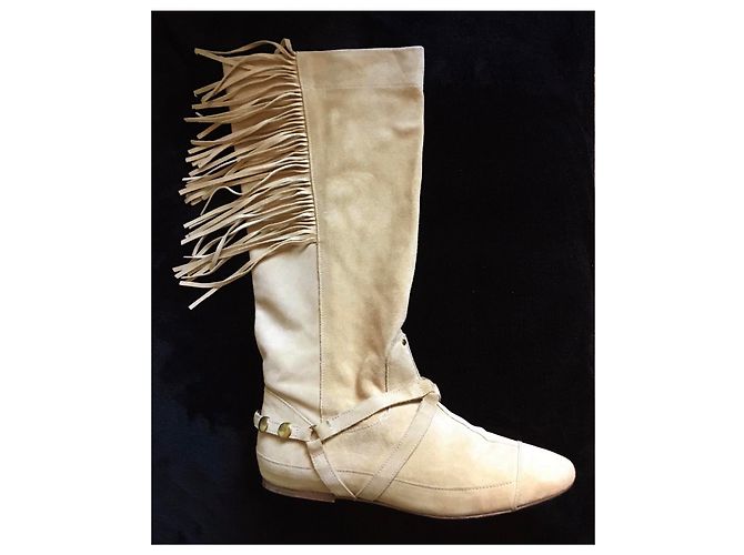 Jerome Dreyfuss Stiefel aus Hirschleder Beige Gr. 39 - Ansicht 6