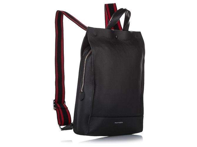 Alexander McQueen Schwarzer Lederrucksack - Ansicht 2