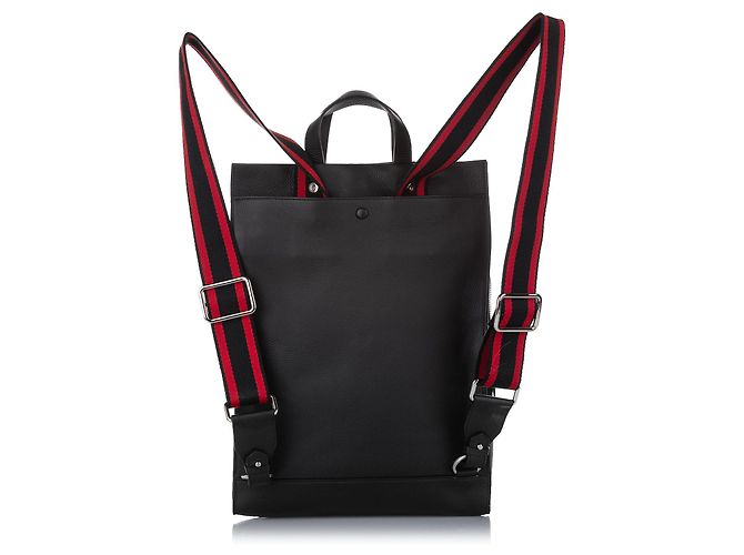 Alexander McQueen Schwarzer Lederrucksack - Ansicht 3