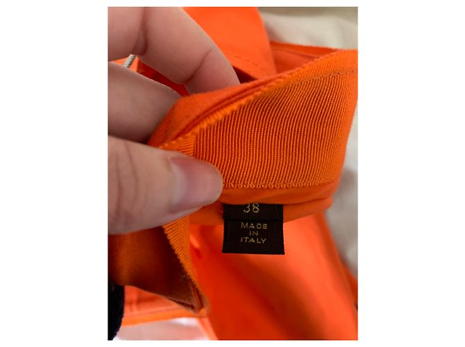 Pantalones Louis Vuitton con cremallera naranja - vista 10