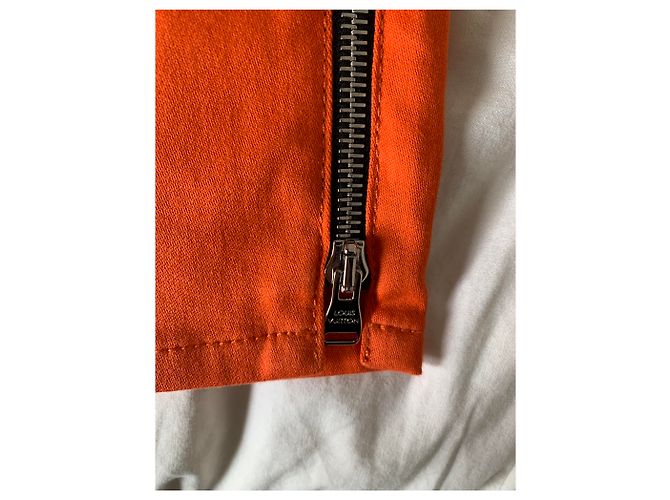 Pantalones Louis Vuitton con cremallera naranja - vista 3