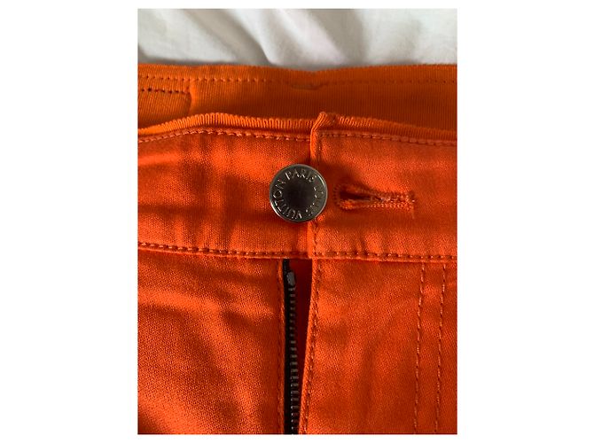 Pantalones Louis Vuitton con cremallera naranja - vista 6