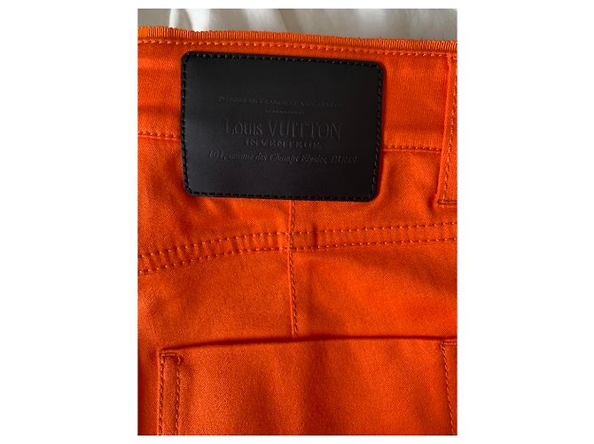 Pantalones Louis Vuitton con cremallera naranja - vista 7