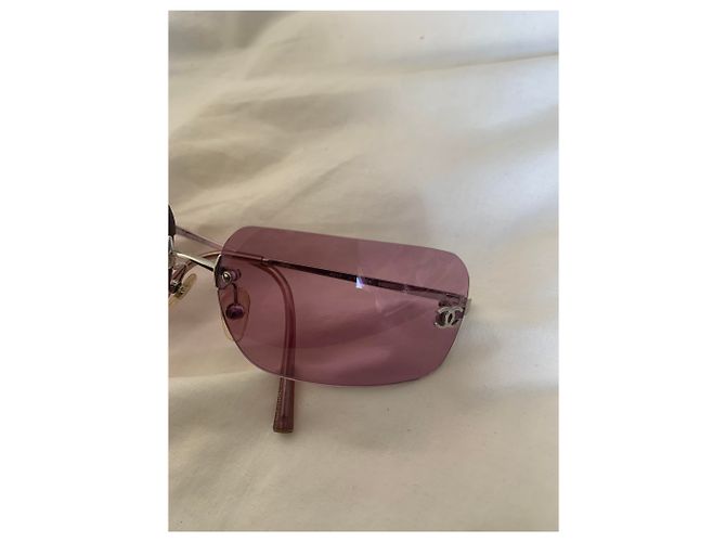 Gafas de sol Chanel Rosa Metal - vista 7