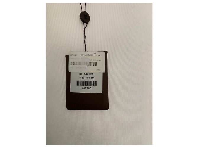 Camiseta Louis Vuitton con Cuello de Perlas Blanca Blanco - vista 3