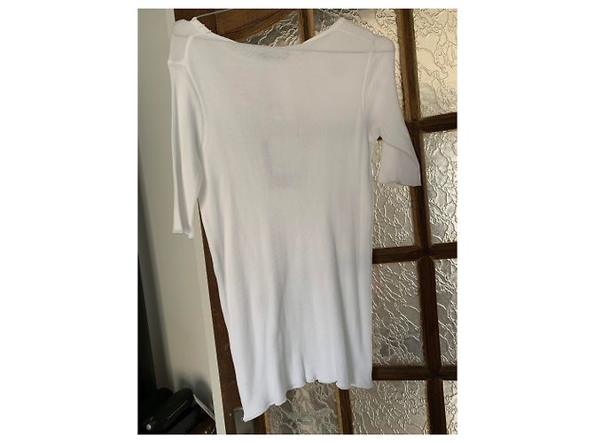 Camiseta Louis Vuitton con Cuello de Perlas Blanca Blanco - vista 7