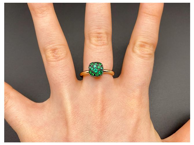 Anello Pomellato Nudo in oro bianco e smeraldo Verde - vista 4