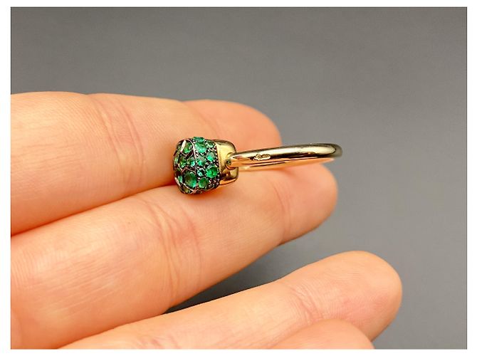 Anello Pomellato Nudo in oro bianco e smeraldo Verde - vista 8