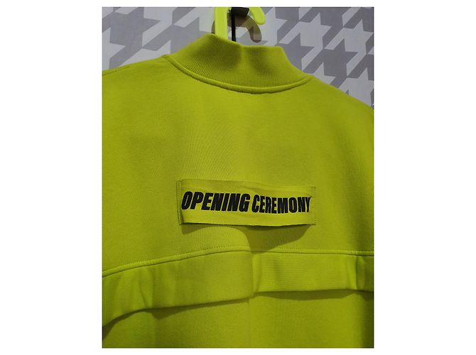 Opening Ceremony Sudadera Híbrida Cortavientos Amarilla de Algodón Amarillo - vista 4