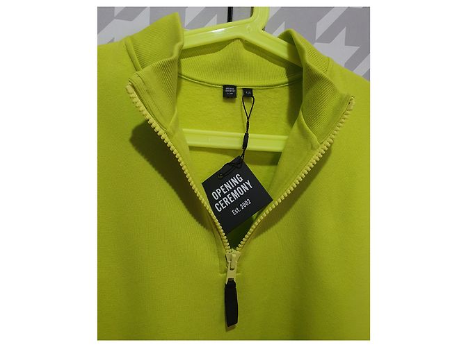 Opening Ceremony Sudadera Híbrida Cortavientos Amarilla de Algodón Amarillo - vista 5