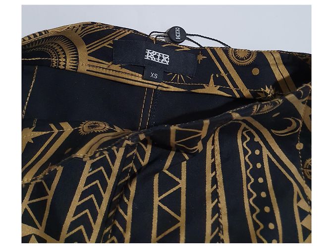 Kokon To Zai - KTZ Pantalones, polainas Multicolor Dorado Metálico - vista 6