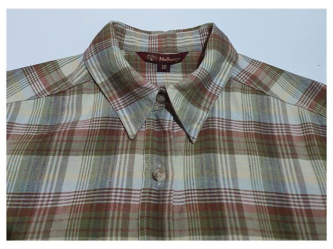 Camicia Mulberry in lino tartan Multicolore - vista 2