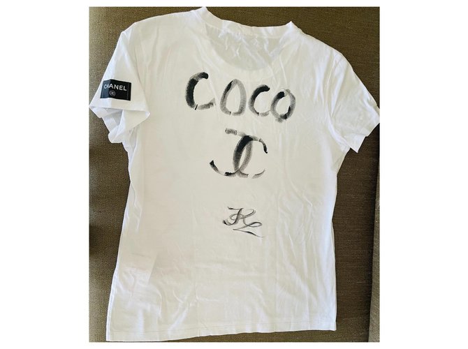 Camiseta navideña chanel 2008 Blanco - vista 2