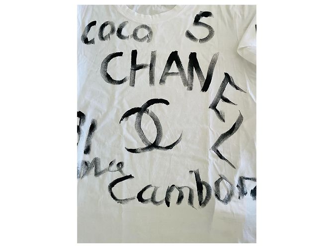 Camiseta navideña chanel 2008 Blanco - vista 4