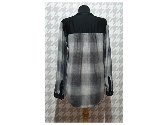 Camicetta Hugo Boss Arancione in seta e cotone Nero Multicolore Grigio - vista 4