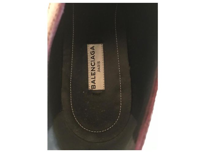 Mocassini Balenciaga in pelle marrone scuro con lacci - vista 4