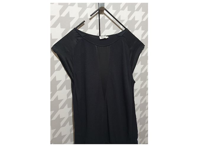 Filippa K Schwarzes Kleid aus Viskose und Rayon - Ansicht 2