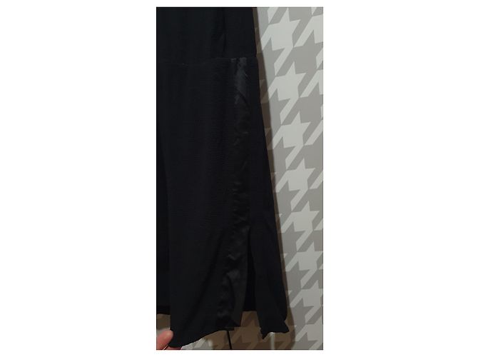 Filippa K Schwarzes Kleid aus Viskose und Rayon - Ansicht 3