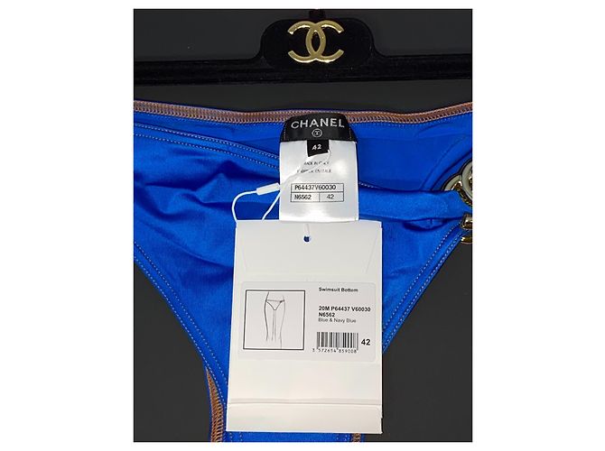 Chanel Coco Beach Bikini Badeanzug Marineblau - Ansicht 5