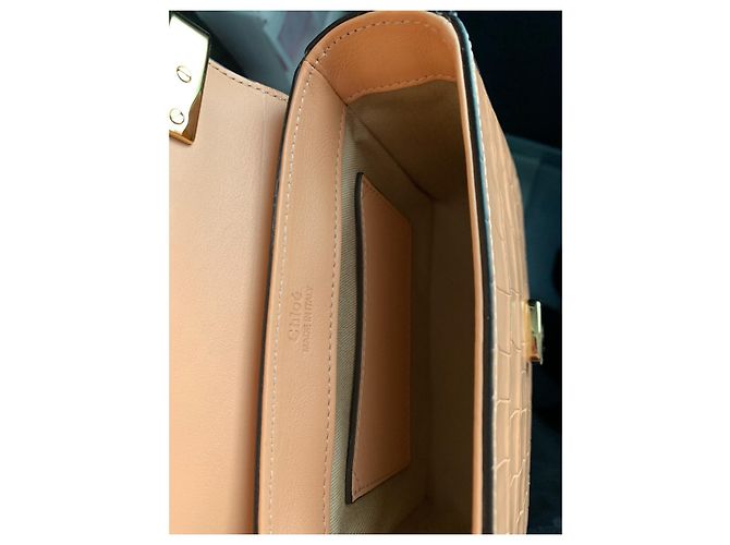Borsa a mano Chloé in pelle pesca - vista 3