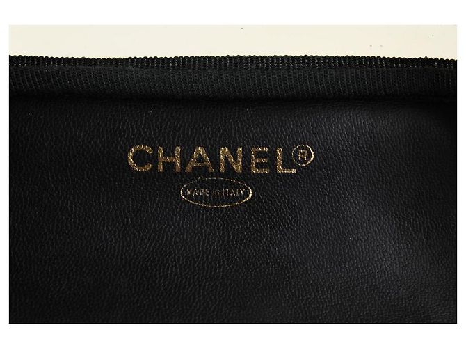 Chanel Clear CC Vanity Case Translucent Box Black Leather 5ccs1216 - view 11