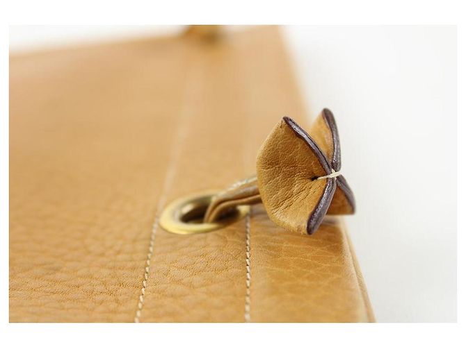 Hermès Brown Leder Aline MM flache Einkaufstasche - Ansicht 3