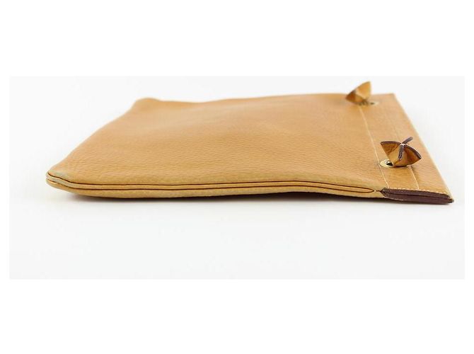 Hermès Brown Leder Aline MM flache Einkaufstasche - Ansicht 5