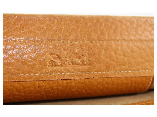 Hermès Brown Leder Aline MM flache Einkaufstasche - Ansicht 8