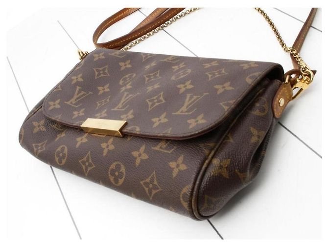Organizer Louis Vuitton Monogram Favorite 2way Crossbody Flap Brown - view 6