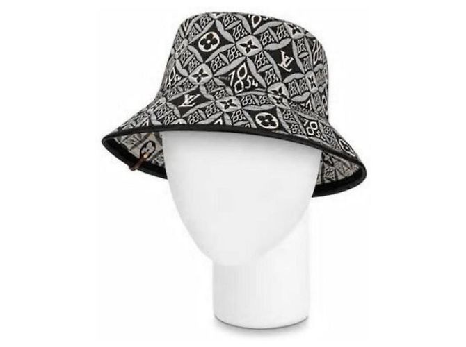Bucket Louis Vuitton 21W Seit 1854 Schwarzer Monogramm Eimer Hut Fisherman Cap Medium MB861051 - Ansicht 10
