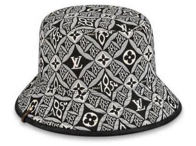 Bucket Louis Vuitton 21W Seit 1854 Schwarzer Monogramm Eimer Hut Fisherman Cap Medium MB861051 - Ansicht 9