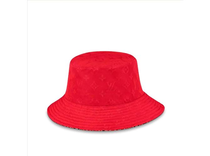 Louis Vuitton 20AW LV Crafty Reversible Bucket Hat Fisherman Cap Red Medium Rosso - vista 3
