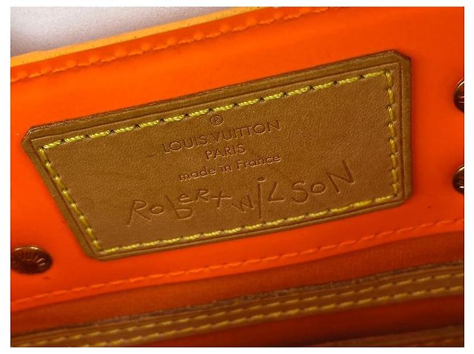 Louis Vuitton Selten Limited Robert Wilson Fluo Orange Monogramm Vernis Reade PM 10l19 - Ansicht 7