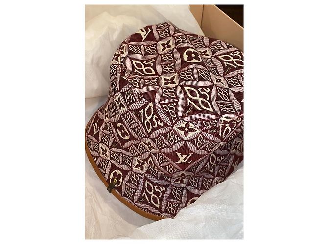 Louis Vuitton 21FW desde 1864 Sombrero Pescador Rojo Borgoña Monogram Bucket Hat Cap - vista 11