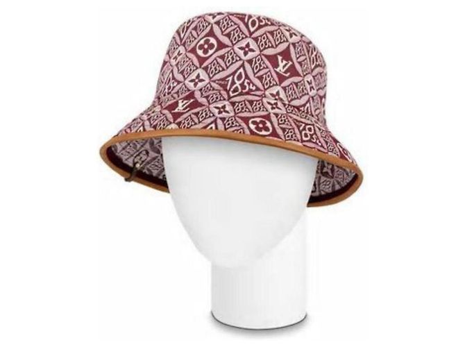 Louis Vuitton 21FW desde 1864 Sombrero Pescador Rojo Borgoña Monogram Bucket Hat Cap - vista 2