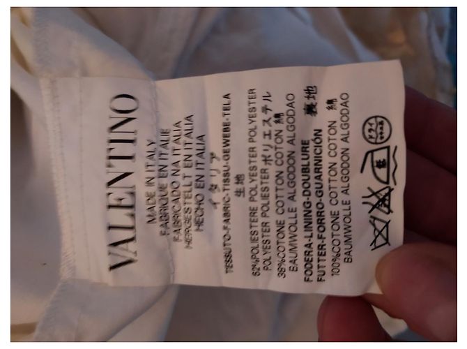 Vestido Red Valentino de Lurex y Algodón Dorado - vista 5