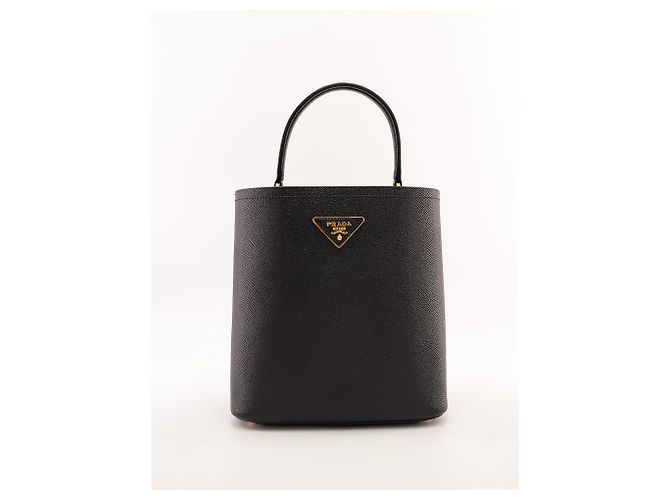 Double Prada gefütterte Kompakttasche aus Saffiano-Leder - Prada Panier Medium - Ansicht 4