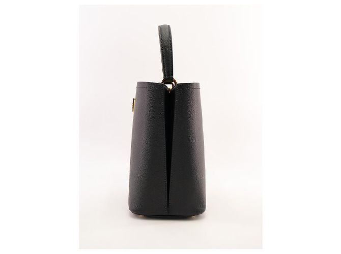Double Prada gefütterte Kompakttasche aus Saffiano-Leder - Prada Panier Medium - Ansicht 6