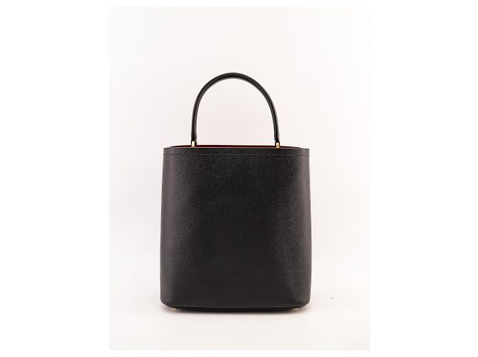 Double Prada gefütterte Kompakttasche aus Saffiano-Leder - Prada Panier Medium - Ansicht 7