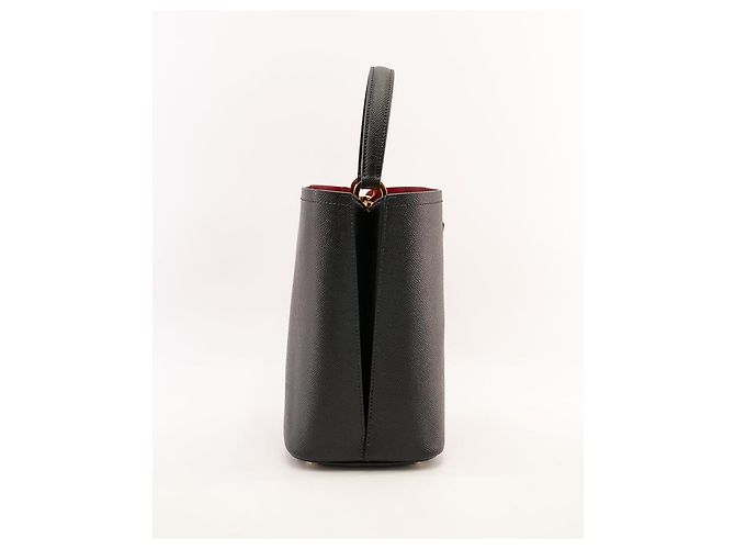 Double Prada gefütterte Kompakttasche aus Saffiano-Leder - Prada Panier Medium - Ansicht 9