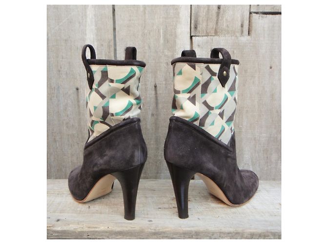 Botas Michel Vivien p 40,5 Nueva condición Marrón oscuro - vista 6