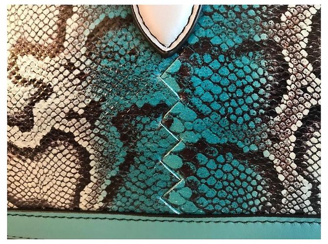 City knot bag, tracolla, Bottega Veneta Blu - vista 8