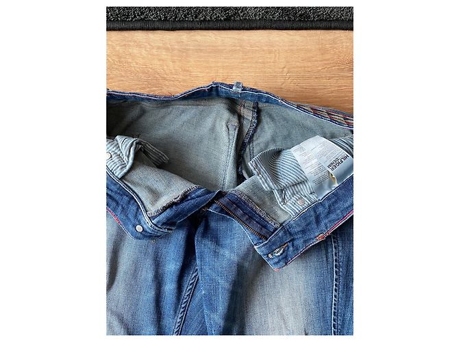 Vaqueros de mujer Tommy Hilfiger con cinturón trenzado Azul - vista 12