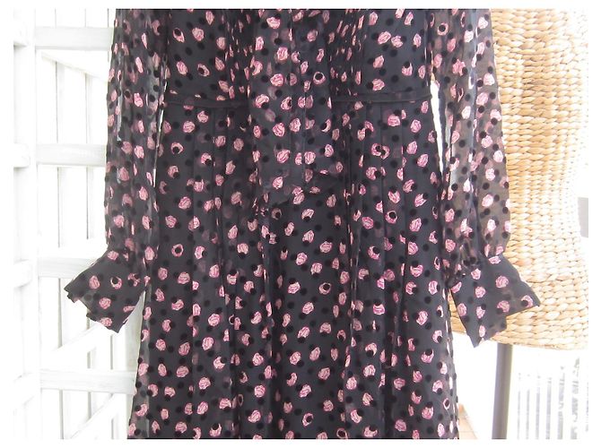 Abito Diane Von Furstenberg DVF Aleka in seta nera Nero - vista 11