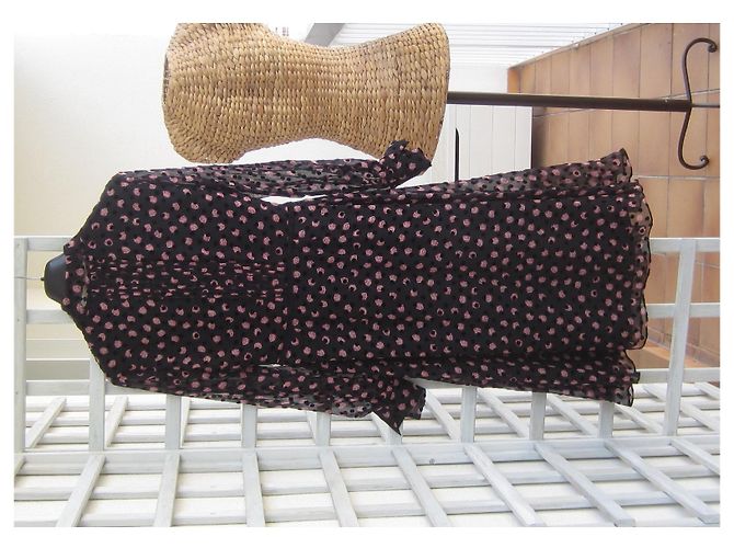 Abito Diane Von Furstenberg DVF Aleka in seta nera Nero - vista 7
