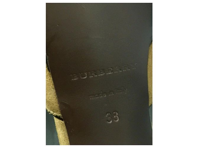 Burberry Prorsum Sandalen aus Wildleder und Python Braun - Ansicht 9